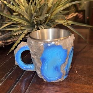 Handmade Mineral Crystal Coffee Cup Elegant Coffee Cup